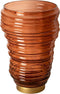 PTMD Lane Brown Glass Ribbed Swirl Stormlight L