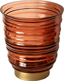 PTMD Lane Brown Glass Ribbed Swirl Stormlight S
