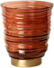 PTMD Lane Brown Glass Ribbed Swirl Stormlight S