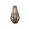 PTMD Lantaarn Lysia - 25x25x48 cm - Glas - Bruin