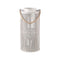 PTMD Lantaarn Zafria - 24x24x50 cm - Glas - Creme