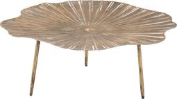 PTMD Larisse Ronde Schaal Op Voet - 30 x 29 x 12 cm - Metaal - Goud