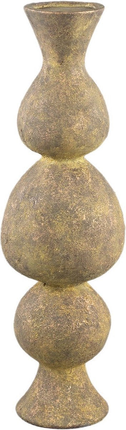 PTMD Larry Brown Cement Candleholder Round High Bulbs L