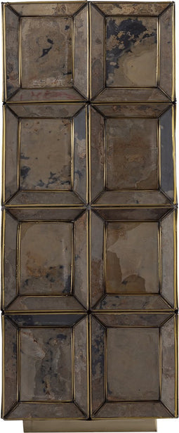 PTMD Layra Brass Stone Veneer Table Lamp Antique High