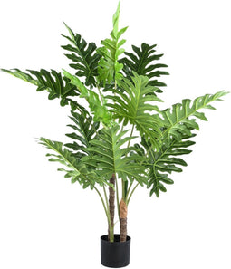 PTMD Leaves Kunstplant - 70x70x120 cm - PE - Groen