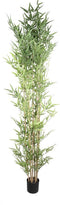 PTMD Leaves Plant Bamboe Kunstplant - 225x80x240 cm - Pot - Groen