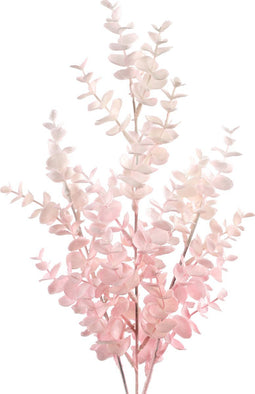 PTMD Leaves Plant Eucalyptus Kunsttak - 38 x 21 x 67 cm - Roze