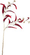 PTMD Leaves Plant Eucalyptus Kunsttak - 42 x 26 x 80 cm - Rood/goud