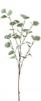 PTMD Leaves Plant Eucalyptus Kunsttak - 48 x 26 x 90 cm - Groen/Grijs