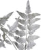 PTMD Leaves Plant Gevlokte Bladeren Kunsttak - 65 x 20 x 116cm - Grijs