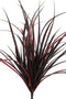 PTMD Leaves Plant Gras Kunststruik - 36 x 56 x 46 cm - Bordeaux