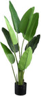 PTMD Leaves Plant Green PE Real Touch Strelitzia S