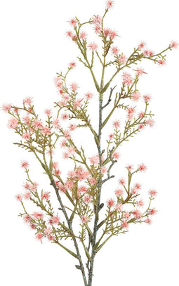 PTMD Leaves Plant Gypsophila Kunsttak - 33 x 16 x 56 cm - Roze