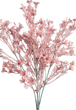 PTMD Leaves Plant Mini Varen Bos Kunsttak - 25 x 19 x 36 cm - Roze