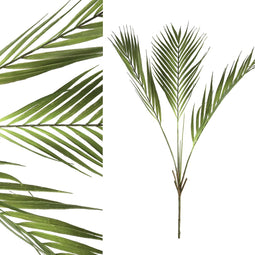 PTMD Leaves Plant Palm Kunsttak - 65 x 47 x 100 cm - Groen