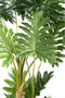 PTMD Leaves Plant Philodendron Kunstplant - H140 x Ø60 cm - Plastic pot - Groen