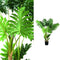 PTMD Leaves Plant Philodendron Kunstplant - H140 x Ø60 cm - Plastic pot - Groen