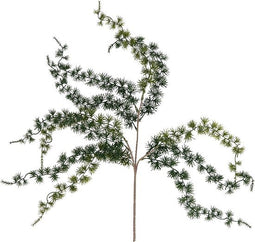 PTMD Leaves Plant Pijnboom Kunsttak Hangend - 46 x 28 x 59 cm - Groen