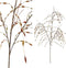 PTMD Leaves Plant Willaag Kunsttak - 66 x 56 x 102 cm - Bruin