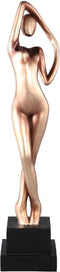 PTMD Leonne Gold Polyester Statue Woman Body Shaped
