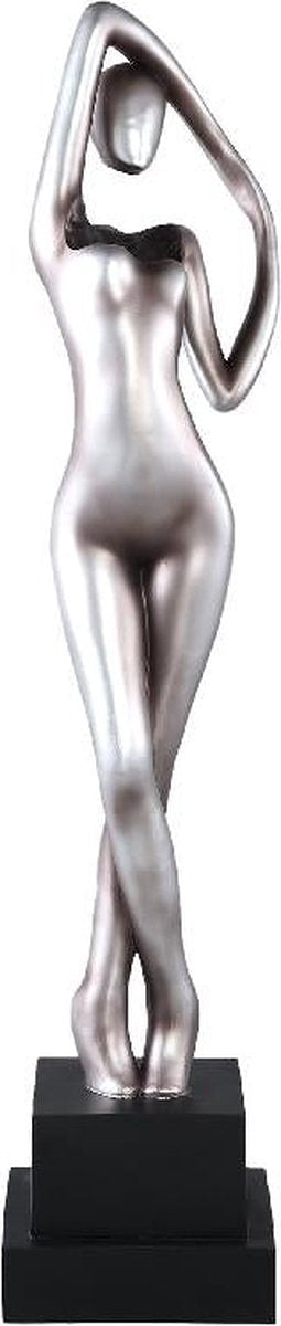 PTMD Leonne Gun Metal Polyester Statue Womanbody Shaped