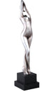 PTMD Leonne Gun Metal Polyester Statue Womanbody Shaped