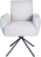 PTMD Lex Cream Dining Chair Legacy 15 Dove Grey Legs