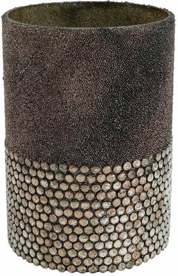 PTMD Lianne Windlicht - 14 x 14 x 20 cm - Glas - Koper