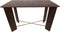 PTMD Liber Bar Table 140x70x94 brown wood gold metal