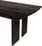 PTMD Liber Black mango wood dining table 280cm gold leg