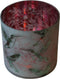 PTMD Lillian wit glas windlicht binnenkant roze maat in cm: 25x25x25