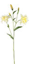 PTMD Lily Flower Yellow Double Lily Spray