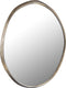 PTMD Limera Brass Alu Round Mirror Irregular Border L