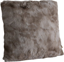 PTMD Linde Beige Faux Fur Cushion Square S