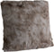 PTMD Linde Beige Faux Fur Cushion Square S