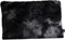 PTMD Linde Black Faux Fur Cushion Rectangle