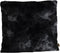 PTMD Linde Black Faux Fur Cushion Square L