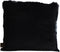 PTMD Linde Black Faux Fur Cushion Square S