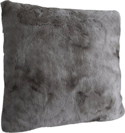 PTMD Linde Grey Faux Fur Cushion Square L