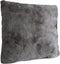 PTMD Linde Grey Faux Fur Cushion Square L