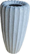PTMD Linex Bloempot - H105 x Ø56 cm - Keramiek - Wit