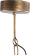 PTMD Linnes Brass Metal Hanging Lamp Scales Round