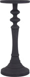 PTMD Lisann Black Casted Alu Candleholder Round S