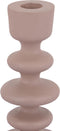 PTMD Lisanne Beige Casted Alu Candleholder Circles M