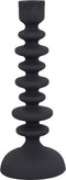 PTMD Lisanne Black Casted Alu Candleholder Circles L