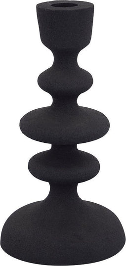 PTMD Lisanne Kandelaar - 10 x 10 x 20 cm - Aluminium - Zwart