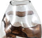 PTMD Lisee Brown Solid Glass Vase Line Frost S