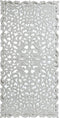 PTMD Livvy White Antique MDF Carved Wall Panel Rec