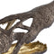 PTMD Lizee Brass Casted Alu Crocodile Head Statue L