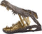 PTMD Lizee Brass Casted Alu Crocodile Head Statue S